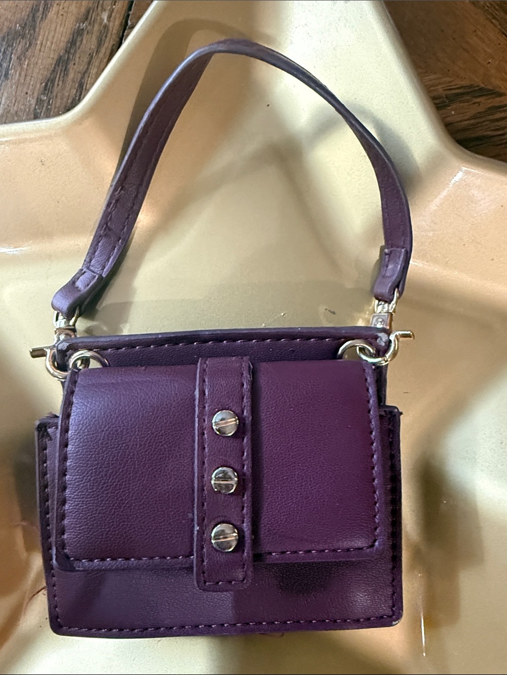 Purple Mini Strap Shoulder Bag - Compact Women's Purse